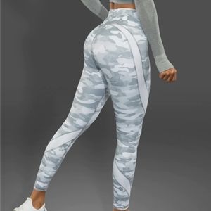 Violate the Dress Code Leggings - White Camo-Size M